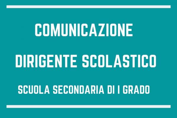 Comunicazione Dirigente Scolastico 600x400