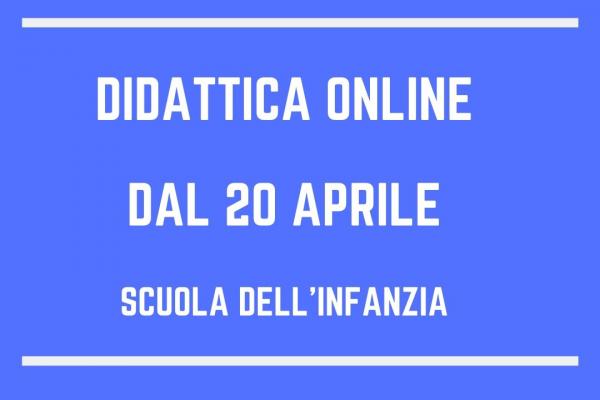 Didattica Online Dal 20 Aprile 600x400