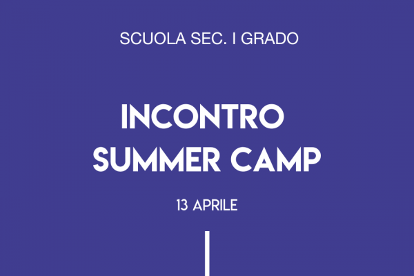INCONTRO SUMMER CAMP 600x400