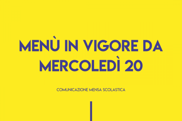 Comunicazione Mensa Scolastica 600x400