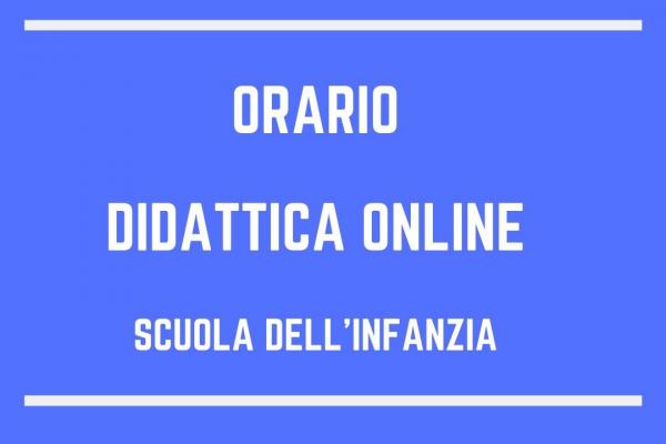 Orario Didattica Online Infanzia 600x400