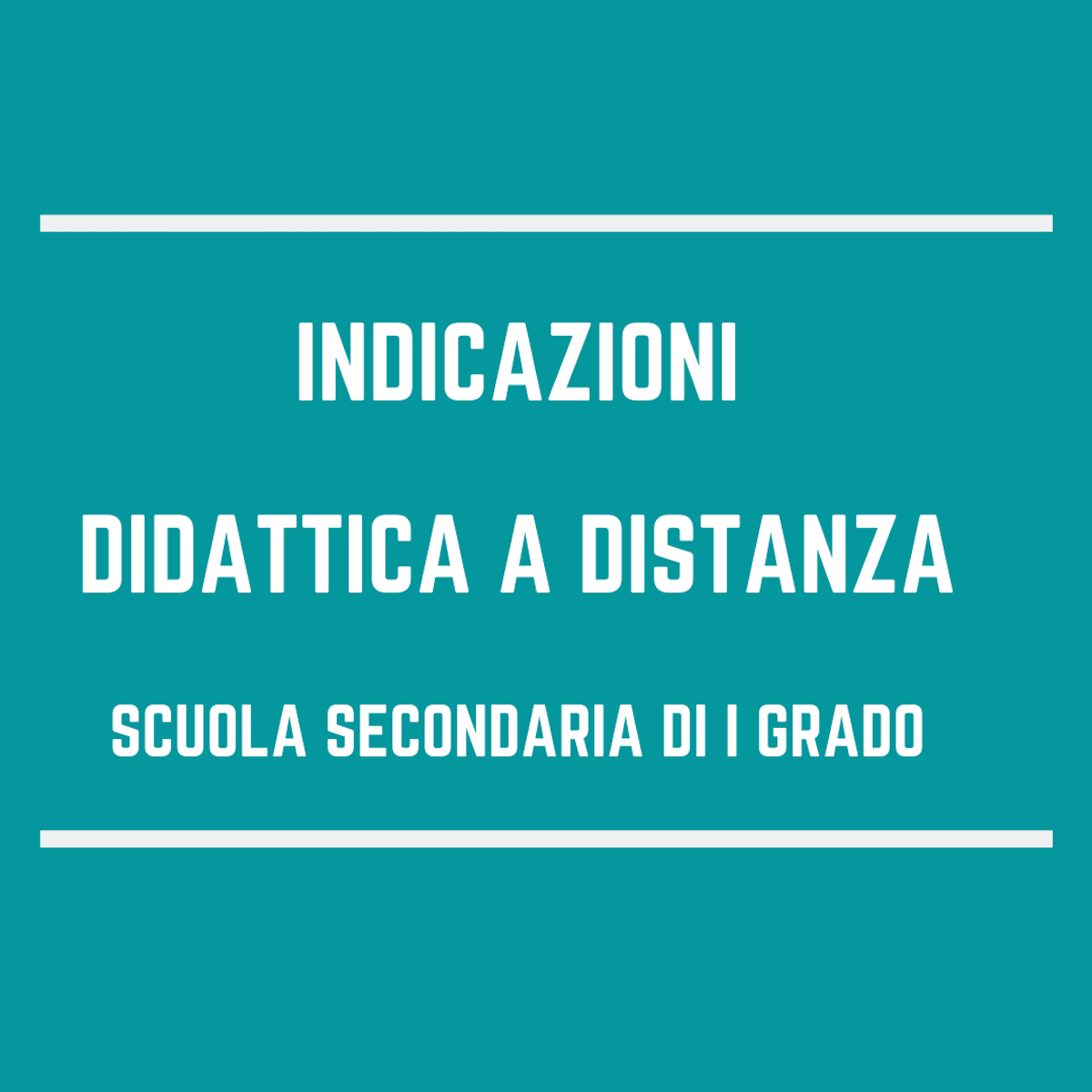 Didattica A Distanza - Scuola Secondaria Di I Grado