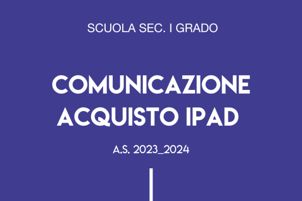 Comunicazione Acquisto IPad 2023 24 600x400