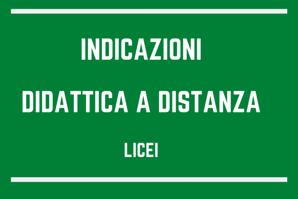 Didattica A Distanza Licei 600x400