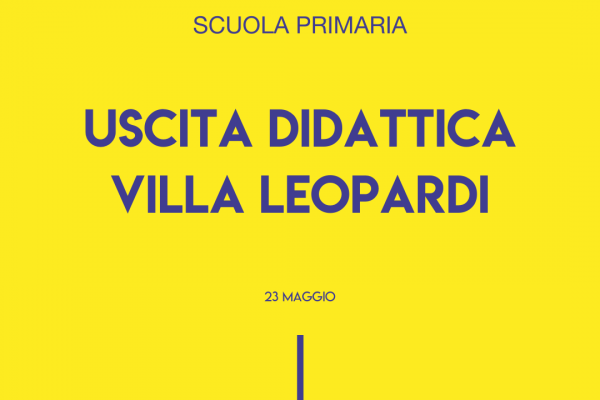 Uscita Didattica Villa Leopardi 600x400